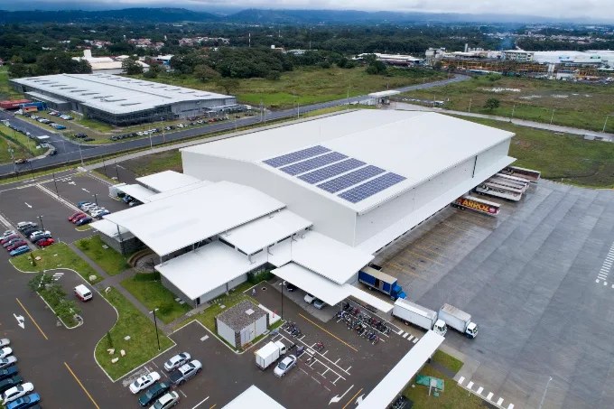 Vista aérea del centro de distribución de Disal en El Coyol de Alajuela